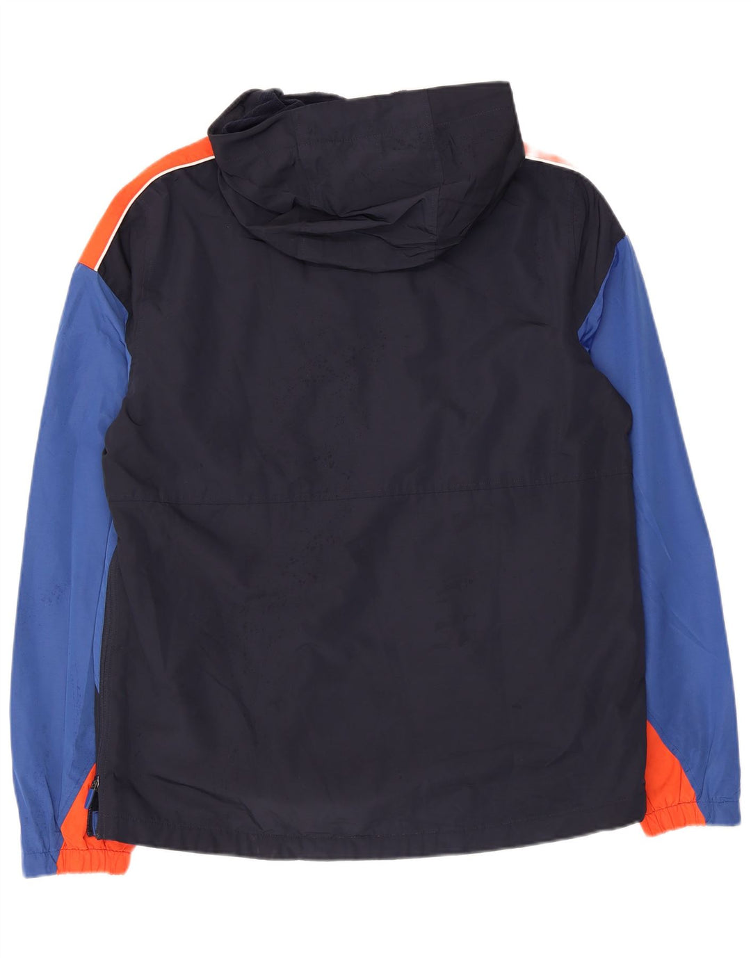 SUPERDRY Chaqueta anorak con capucha para hombre UK 38 Medium Azul marino Colorblock