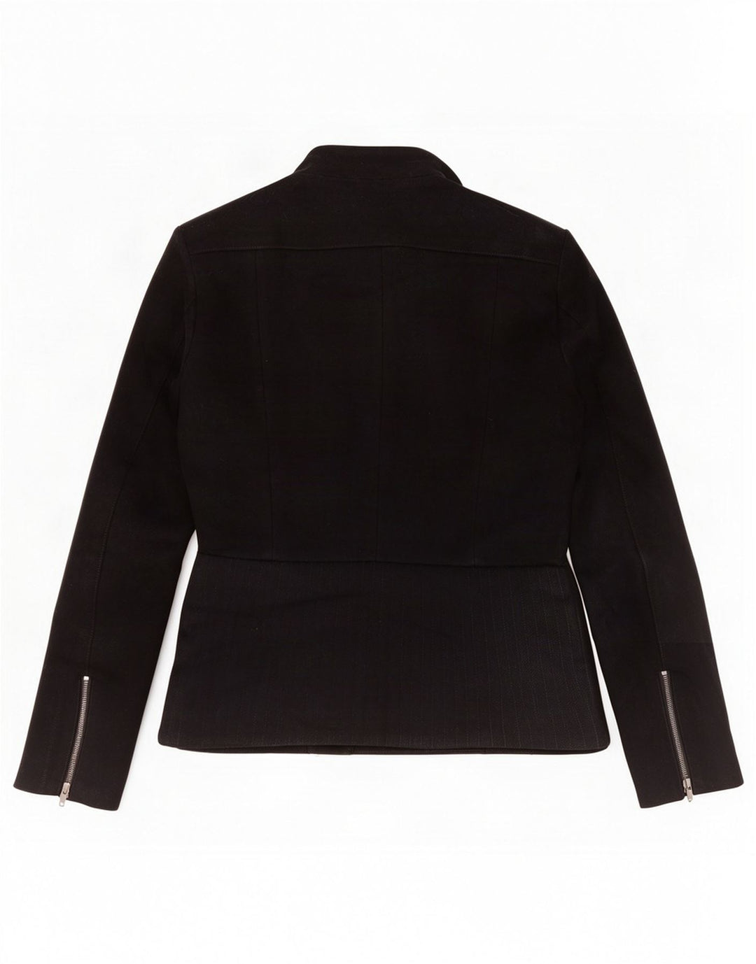 Chaqueta motera para mujer Reiss UK 10 Small Black Wool