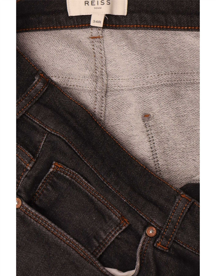 Vaqueros ajustados para mujer Reiss W34 L30 Algodón negro