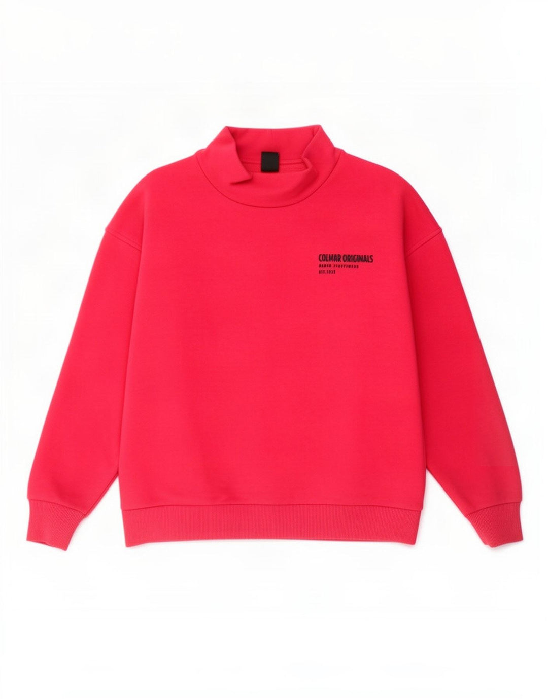 Colmar Mujer Gráfico Sudadera De Gran Tamaño Jersey UK 10 Pequeño Algodón Rosa