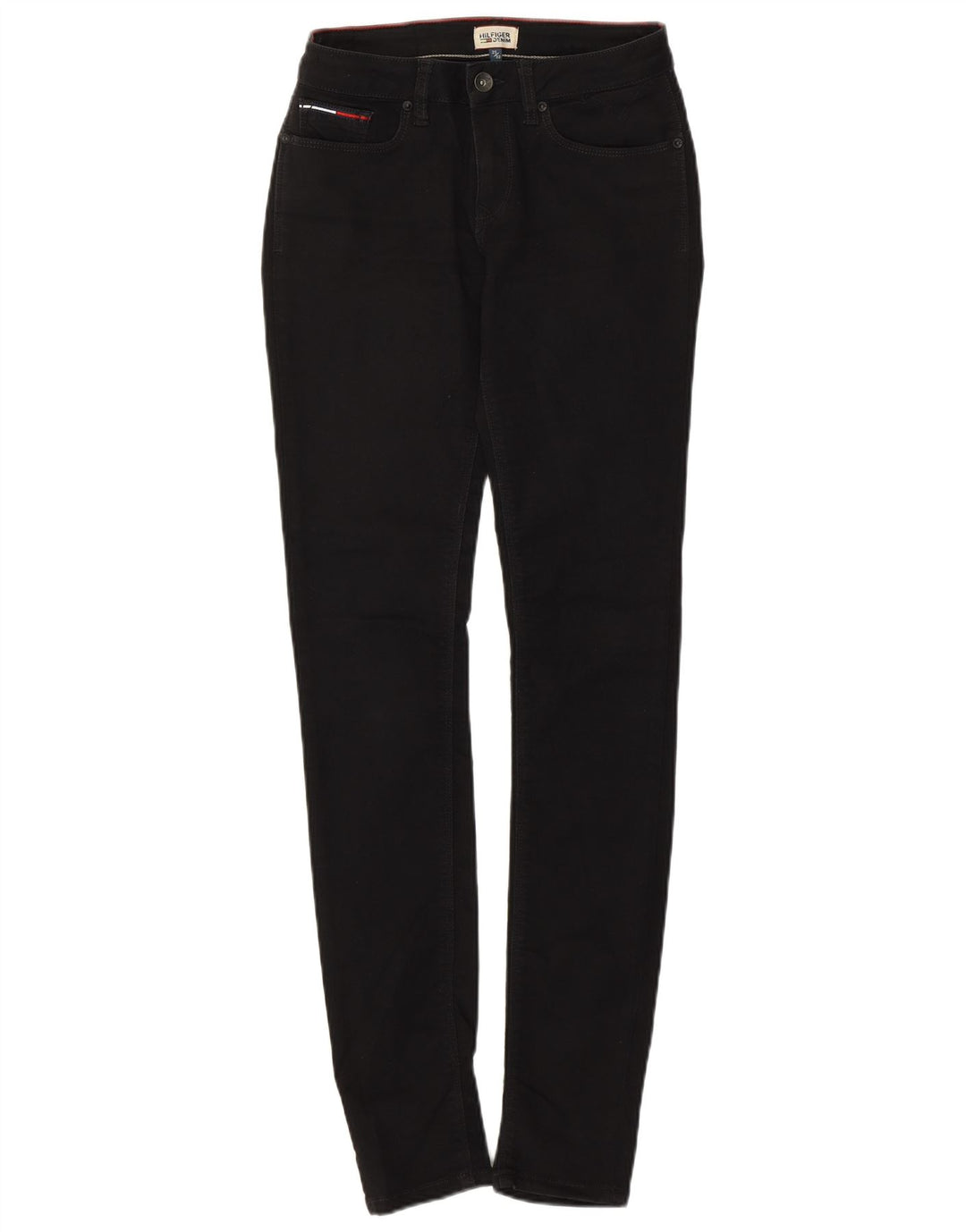 Vaqueros ajustados para mujer Tommy Hilfiger W25 L32 Algodón negro