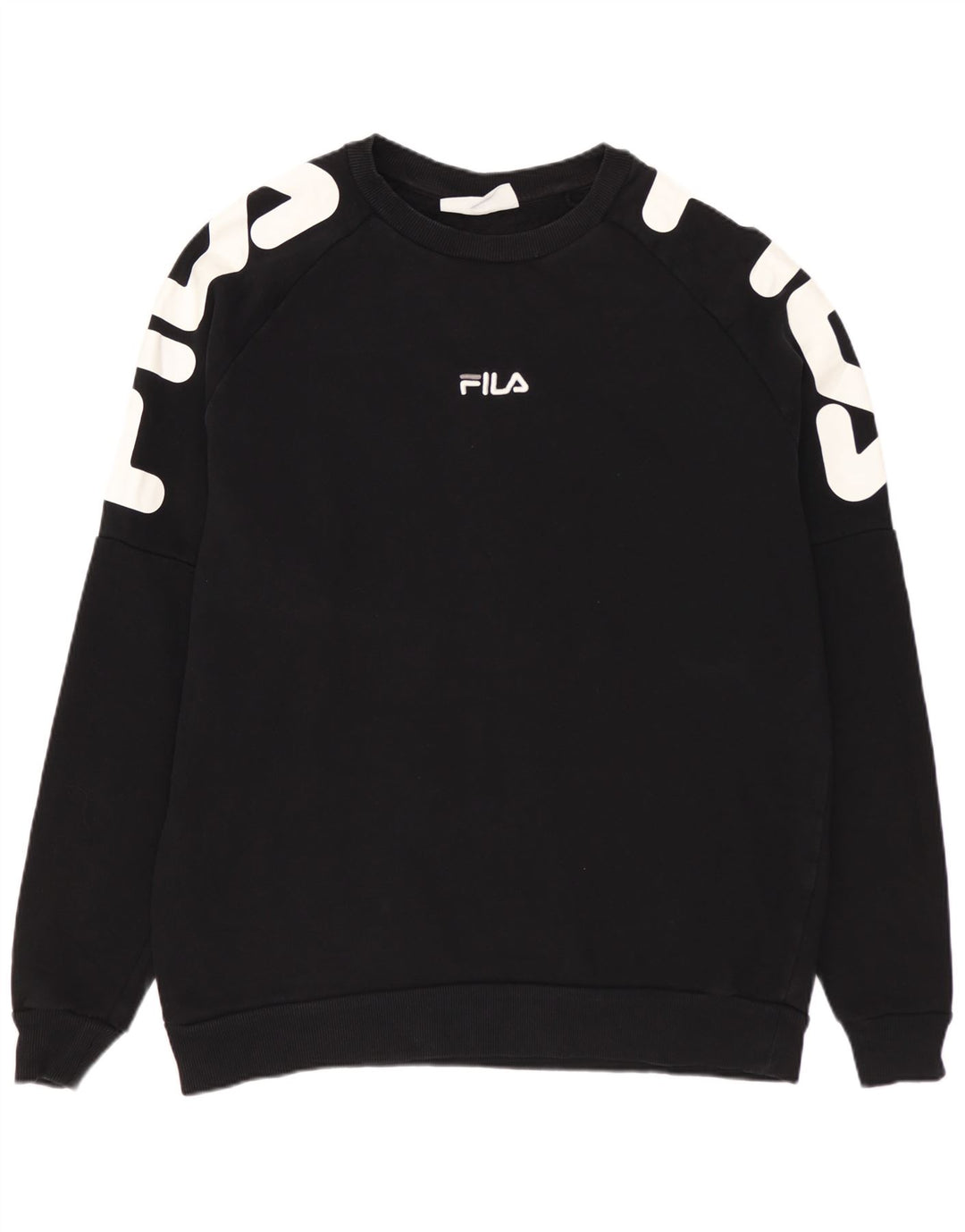 FILA Sudadera gráfica para hombre Jumper XL Algodón negro