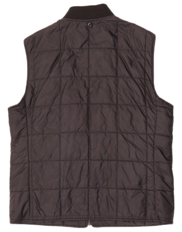 Gant Chaleco acolchado con forro para hombre UK 38 Medium Black Nylon
