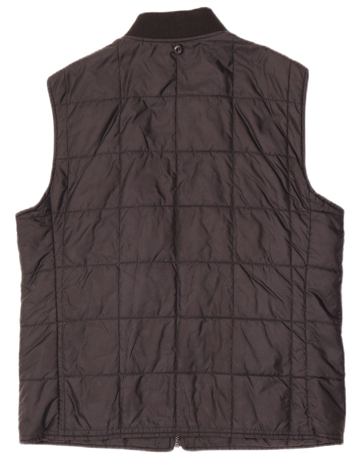 Gant Chaleco acolchado con forro para hombre UK 38 Medium Black Nylon