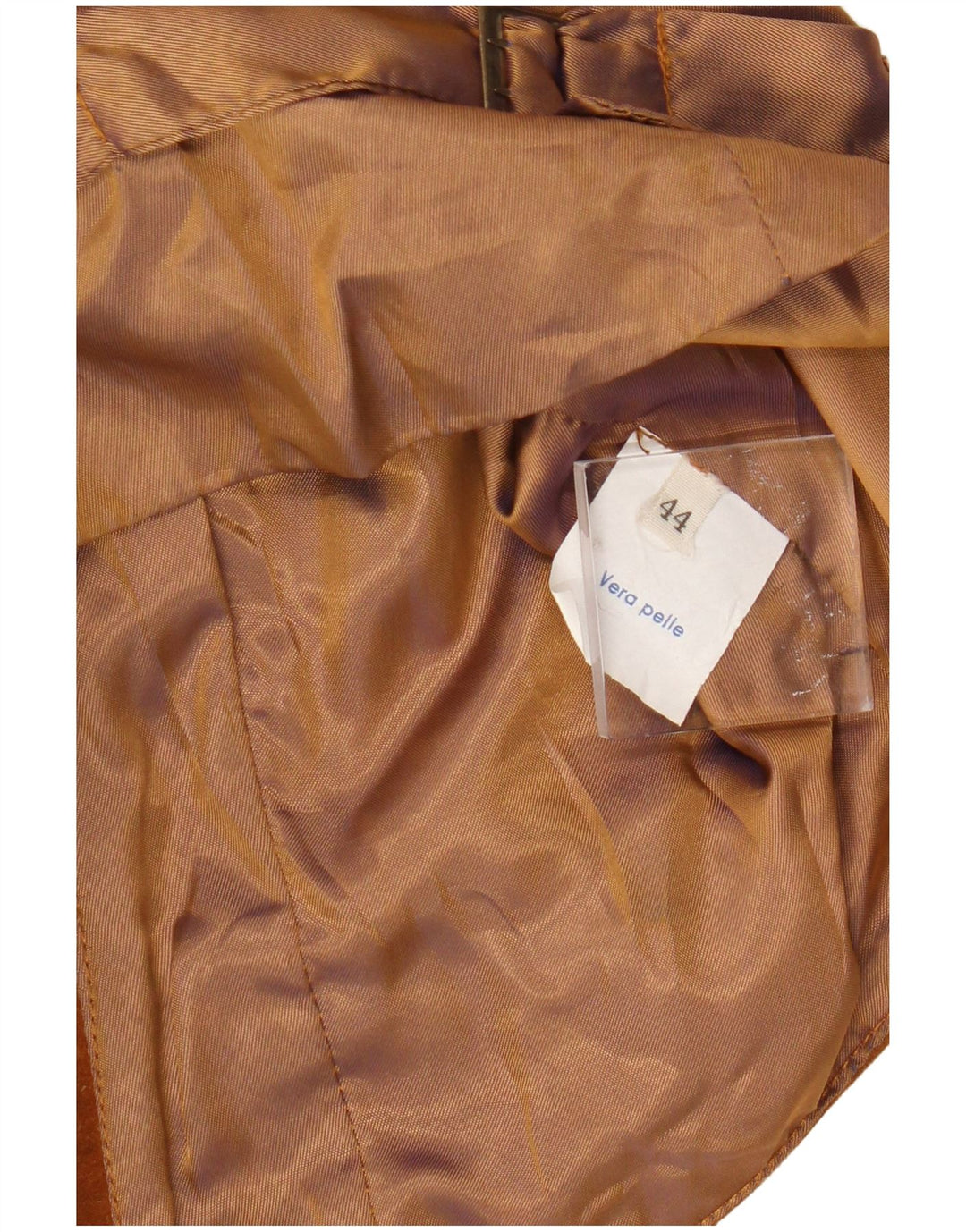 Chaleco de ante vintage para mujer IT 44 Cuero marrón medio