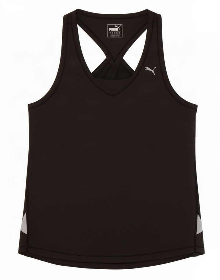 Puma Mujer Chaleco Top UK 12 Poliéster Gris Medio
