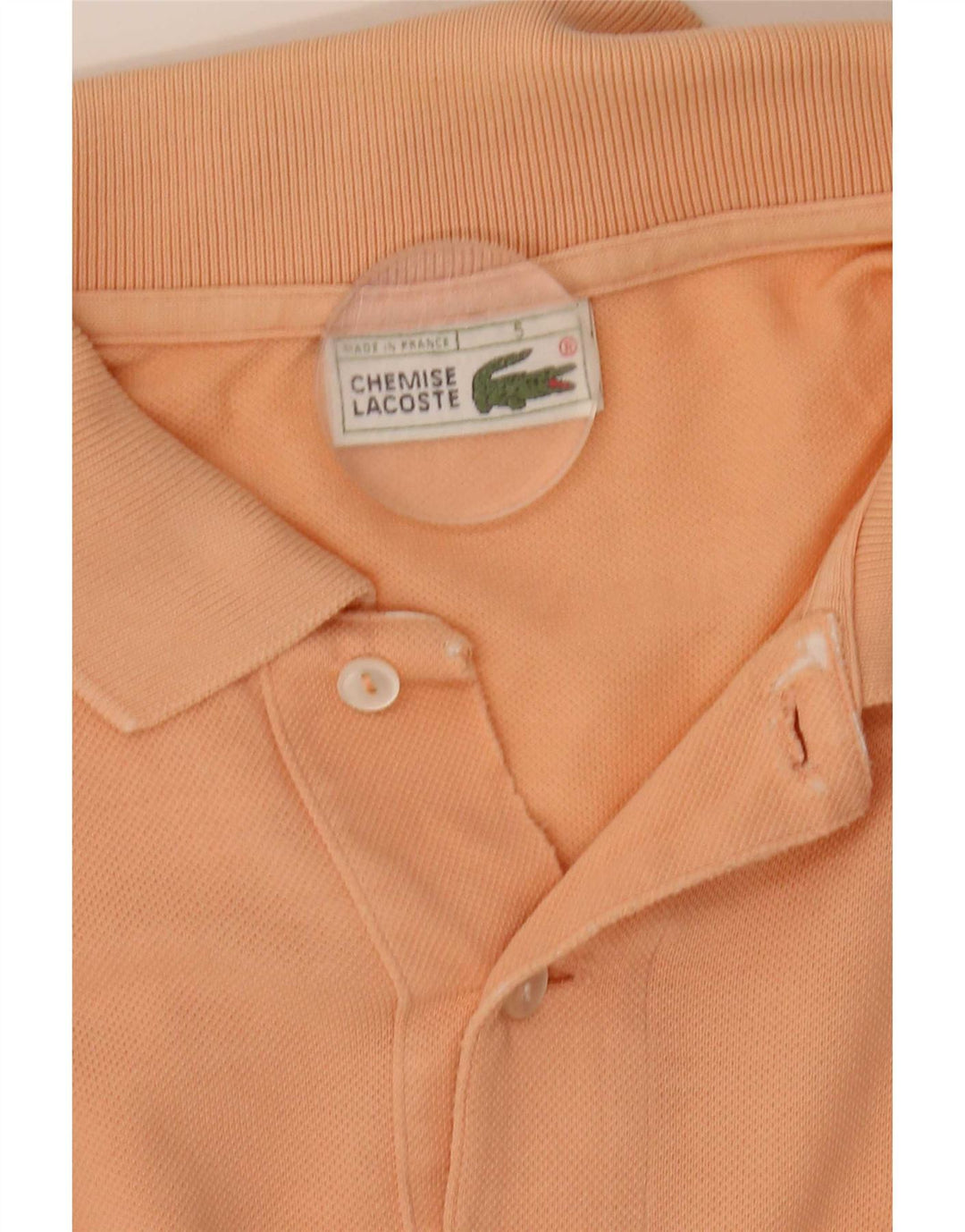 Polo Lacoste para hombre talla 5 grande naranja
