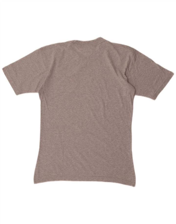 Kappa Hombre Camiseta Gráfica Top Pequeño Gris Moteado