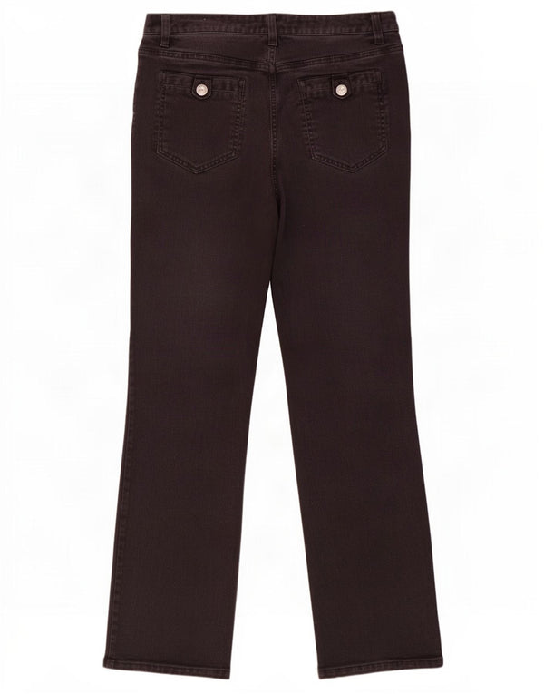Laura Ashley Jeans rectos para mujer UK 14 Large W32 L30 Algodón negro