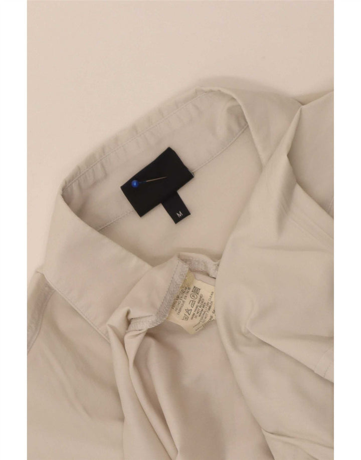 Camisa Hombre Trussardi Jeans Manga Corta Algodón Blanco Mediano