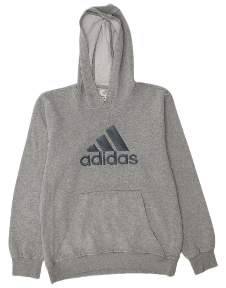 ADIDAS Hombre Graphic Sudadera con capucha Jumper Gris Medio