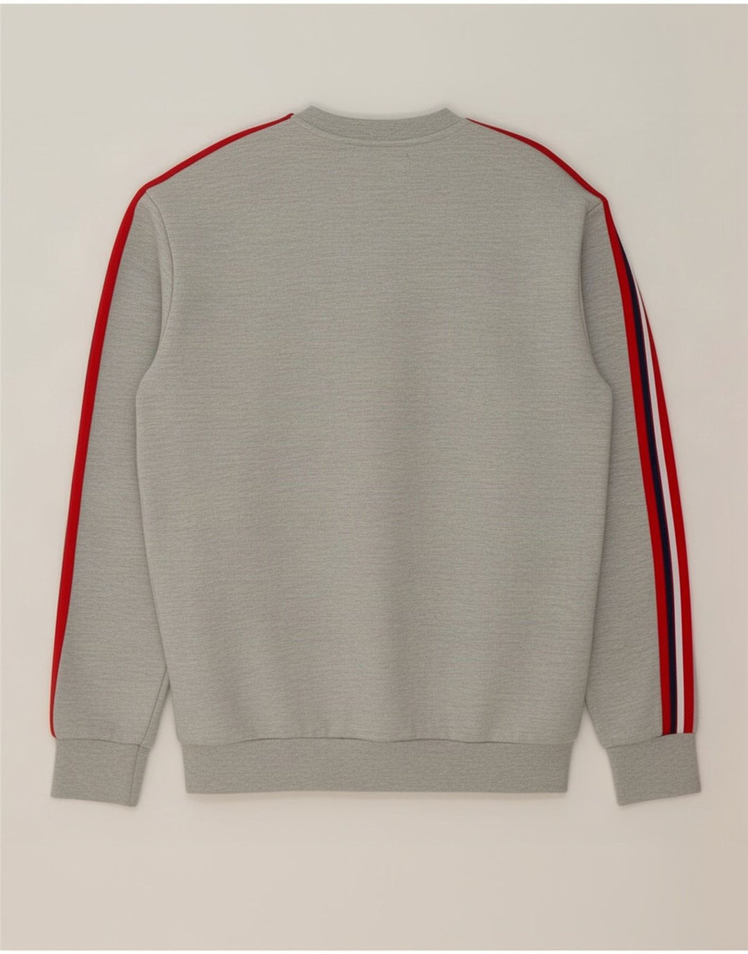 Zara Hombre Sudadera Jumper Small Gris Colorblock Poliéster