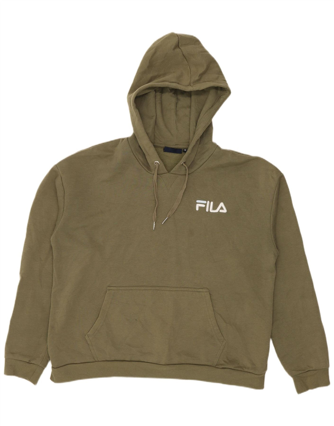 Fila Jersey con capucha extragrande para mujer UK 14 Poliéster caqui medio