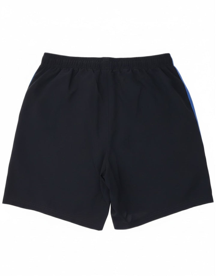 Adidas - Pantalones cortos deportivos para hombre, talla grande, poliéster, color azul marino