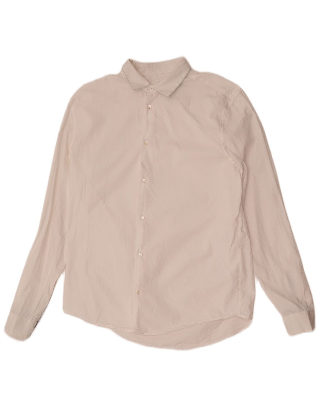 Camisa Cos para hombre talla 41 algodón blanco grande