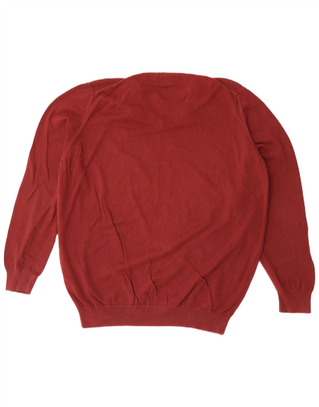 Barbour - Jersey con cuello en V para hombre, talla 2XL, algodón granate