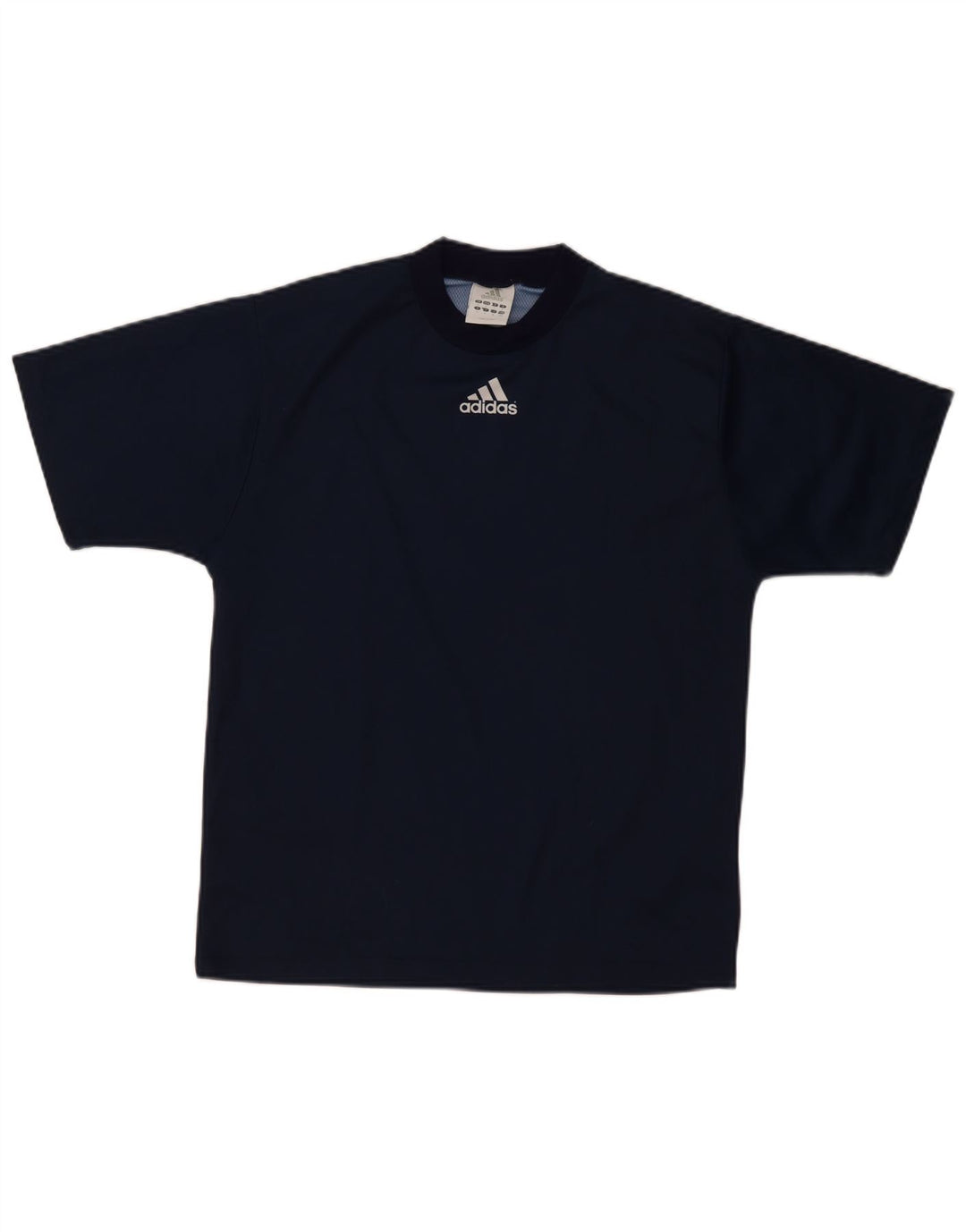 Adidas Camiseta gráfica para hombre Top Small Azul marino Poliéster