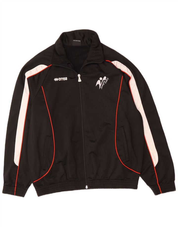 ERREA Chaqueta superior de chándal con gráfico para hombre Poliéster con bloques de color negro grande