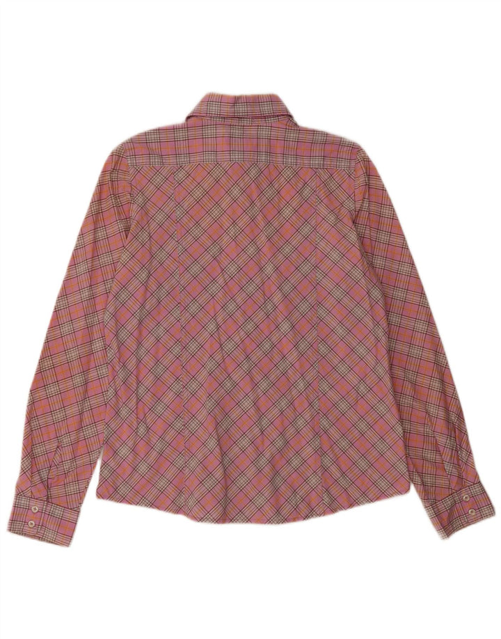 Camisa Marlboro Classics para mujer EU 40 Algodón a cuadros rosa medio