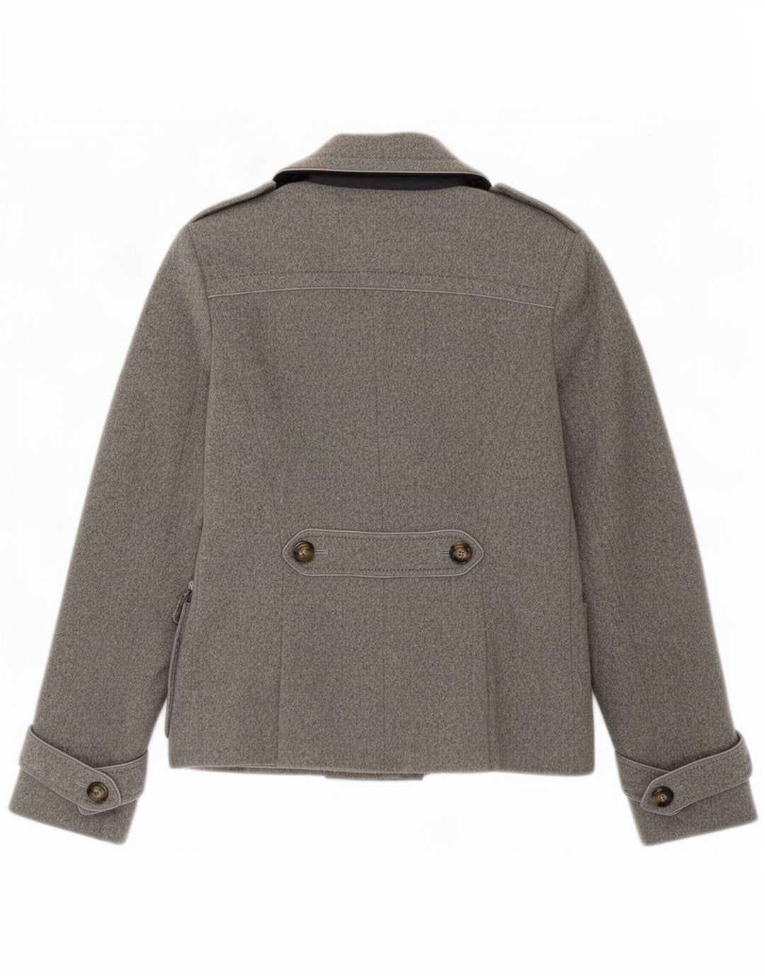 Intrend Chaquetón para Mujer UK 8 Small Gris Lana Virgen