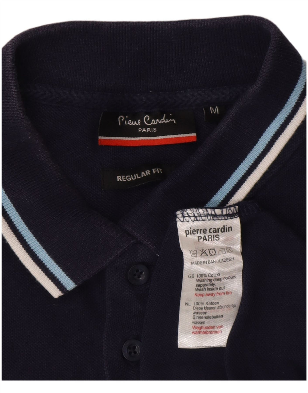 Pierre Cardin Polo De Corte Regular Para Hombre Algodón Azul Marino Medio