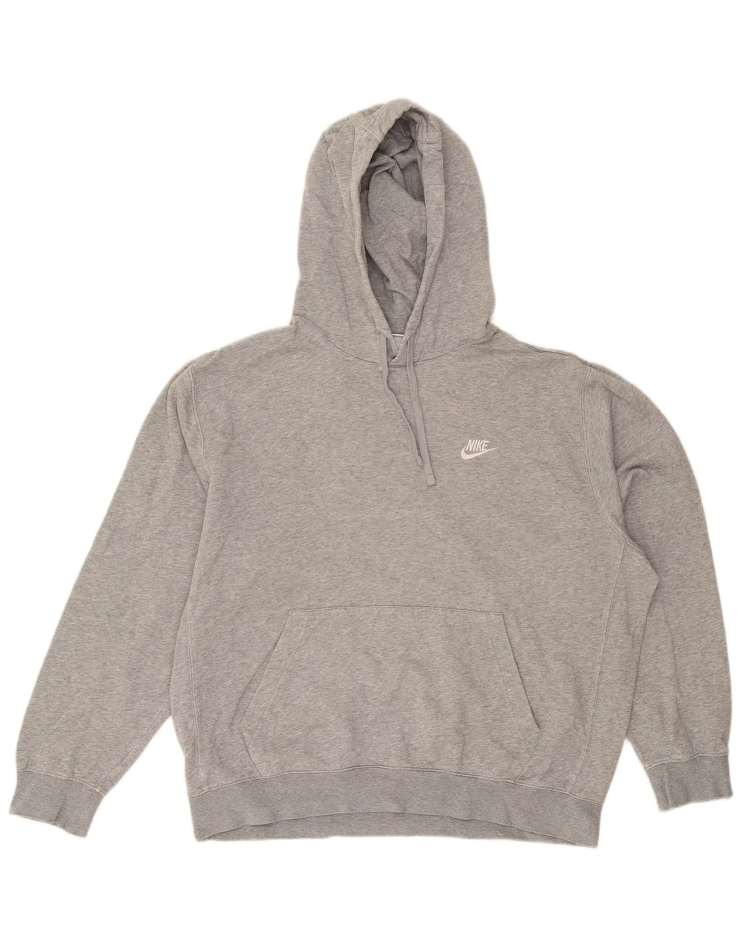 Nike - Sudadera con capucha para hombre, talla grande, algodón gris