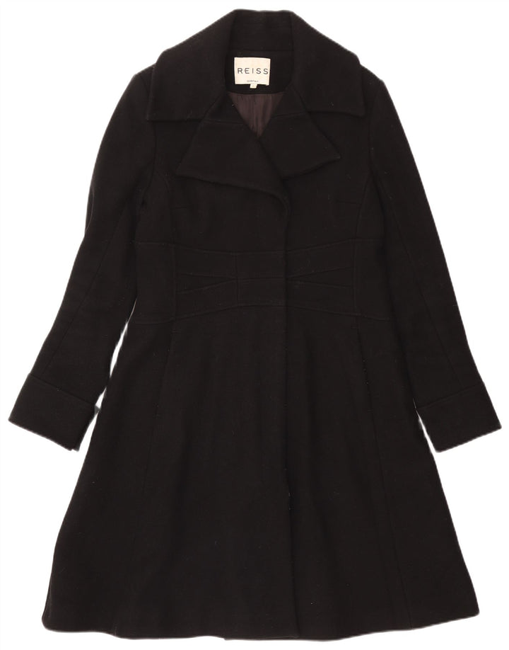 Abrigo Reiss para mujer Reino Unido 44 Grande Lana negra