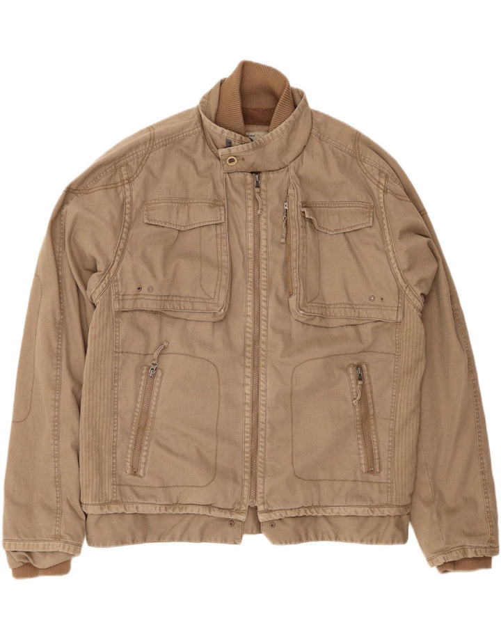 Chaqueta utilitaria para hombre Fat Face UK 42 XL Algodón beige