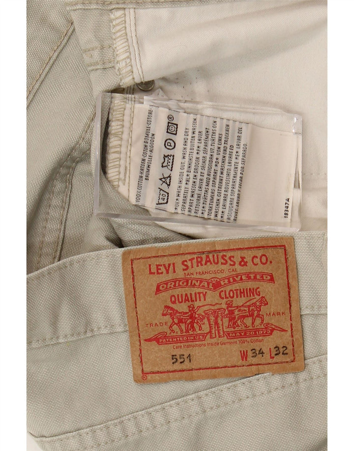 Levi's Vaqueros rectos 551 para hombre W34 L32 Algodón beige