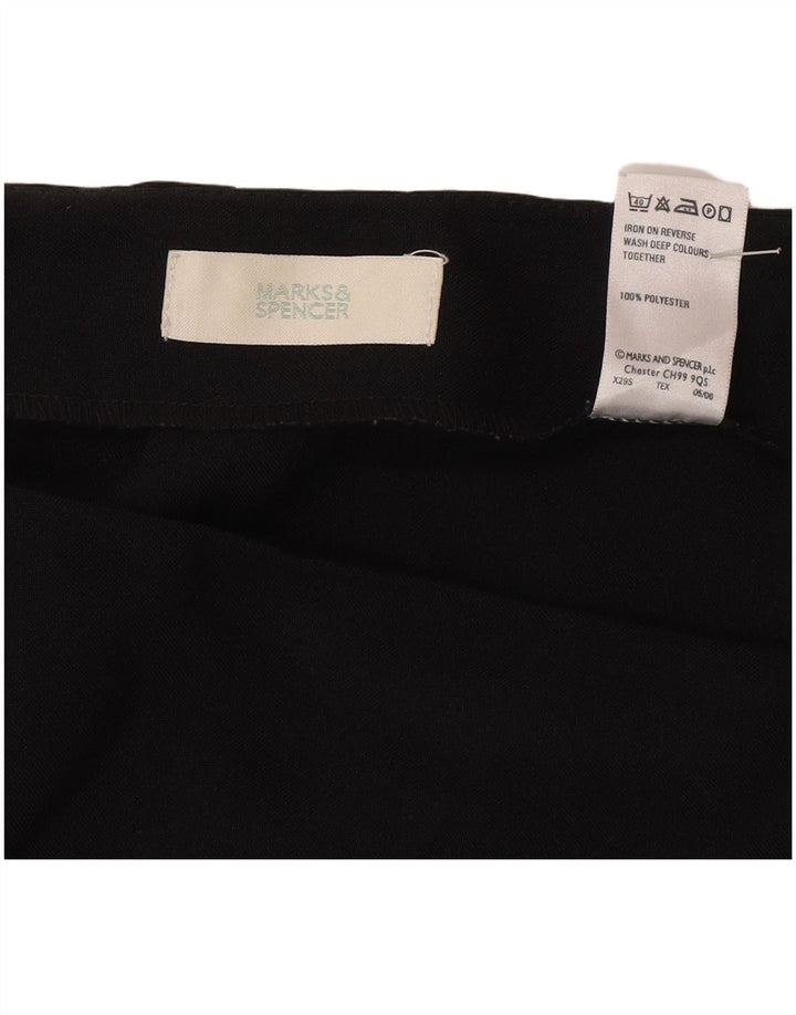 Falda lápiz para mujer Marks & Spencer UK 20 2XL W40 Poliéster negro