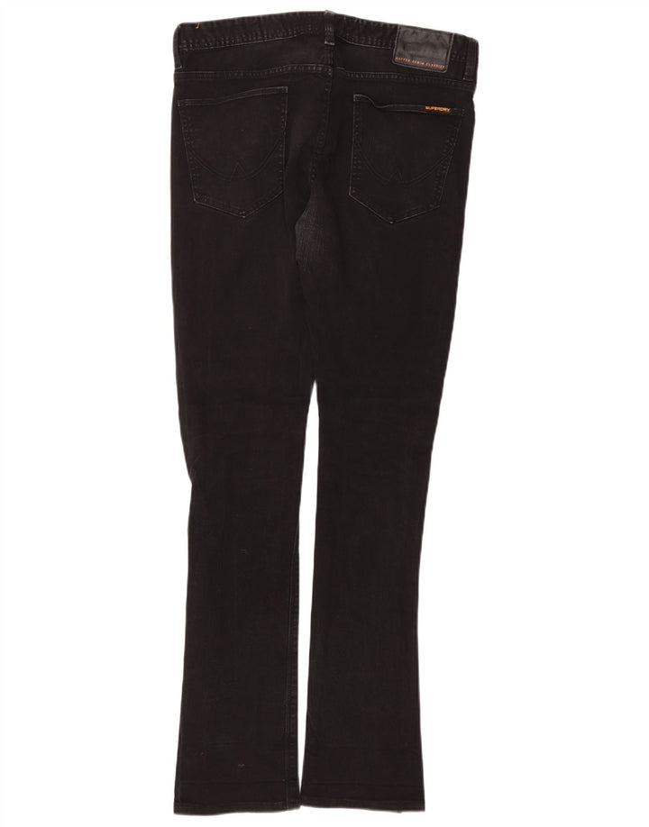 Superdry Vaqueros ajustados para hombre W34 L34 Algodón negro