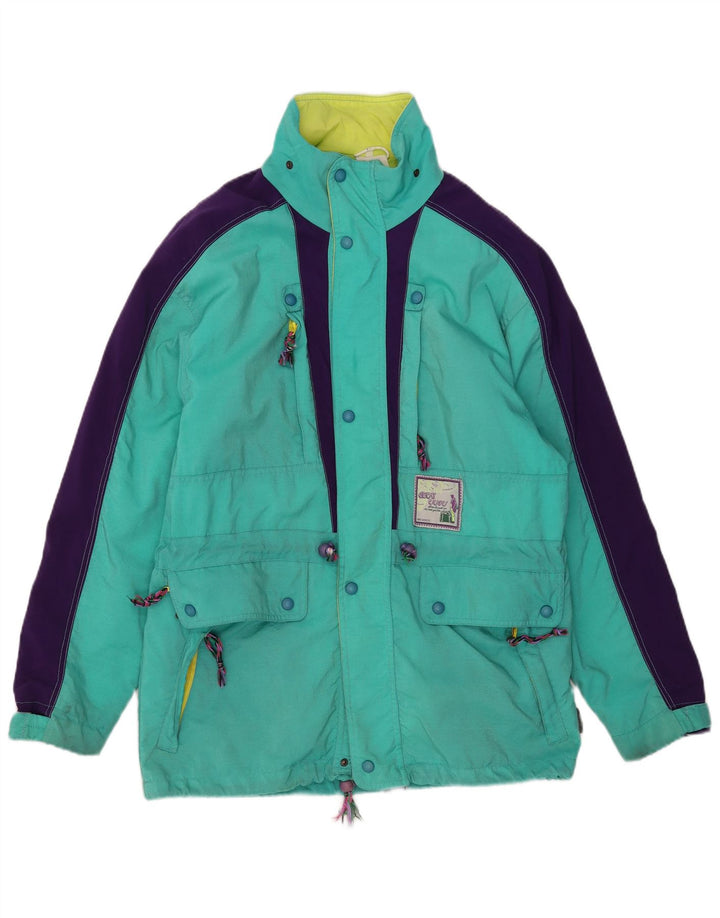 Great Escapes Chaqueta de esquí con capucha para hombre IT 48 Medium Green Colourblock