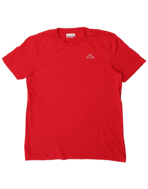 Kappa Camiseta Hombre Top 2XL Algodón Rojo
