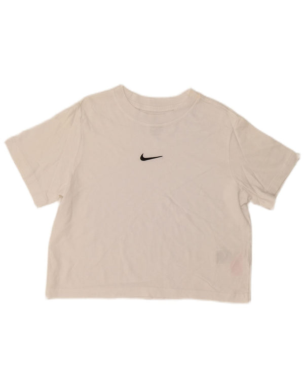 Nike Camiseta holgada para niña 10-11 años Mediana Blanco Algodón