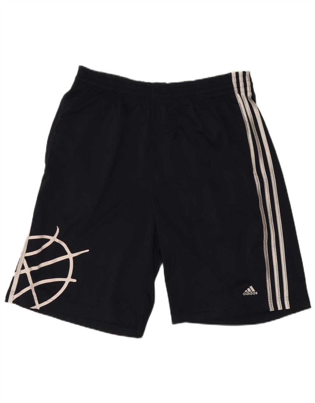 Adidas Pantalones Cortos Deportivos Gráficos Para Hombre Azul Marino Mediano
