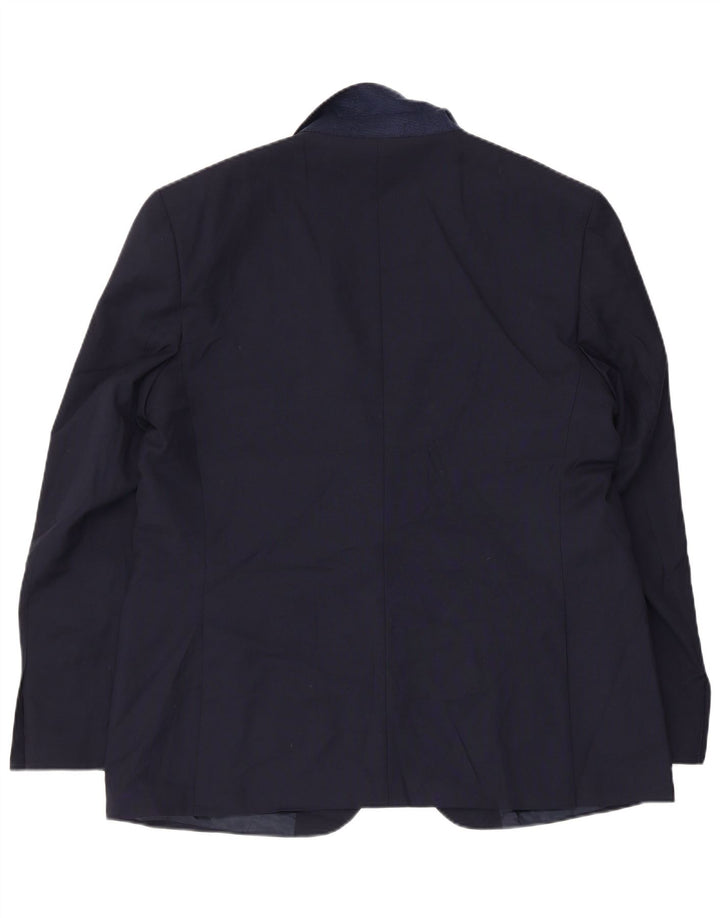 Marks & Spencer Chaqueta tipo blazer de corte regular con 2 botones para hombre UK 44 XL Azul marino