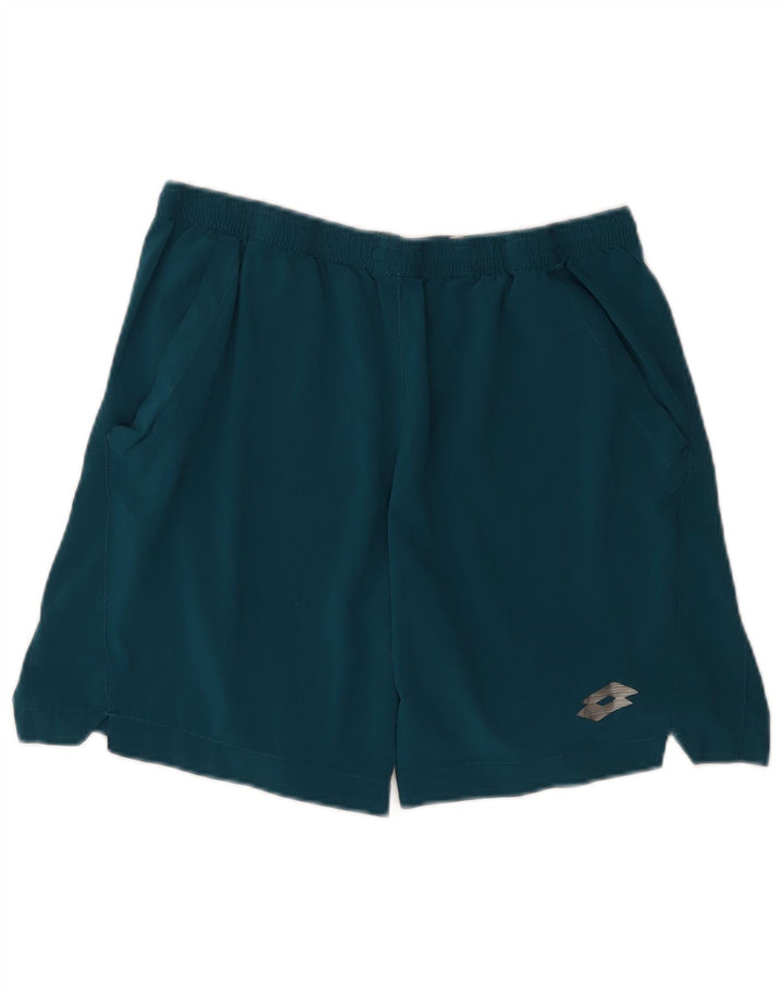 Lotto Pantalón Corto Deportivo Hombre Poliéster Azul Grande
