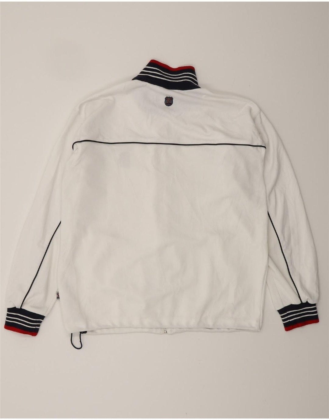 Diadora Chaqueta Bomber para Hombre UK 40 Grande Poliéster Blanco