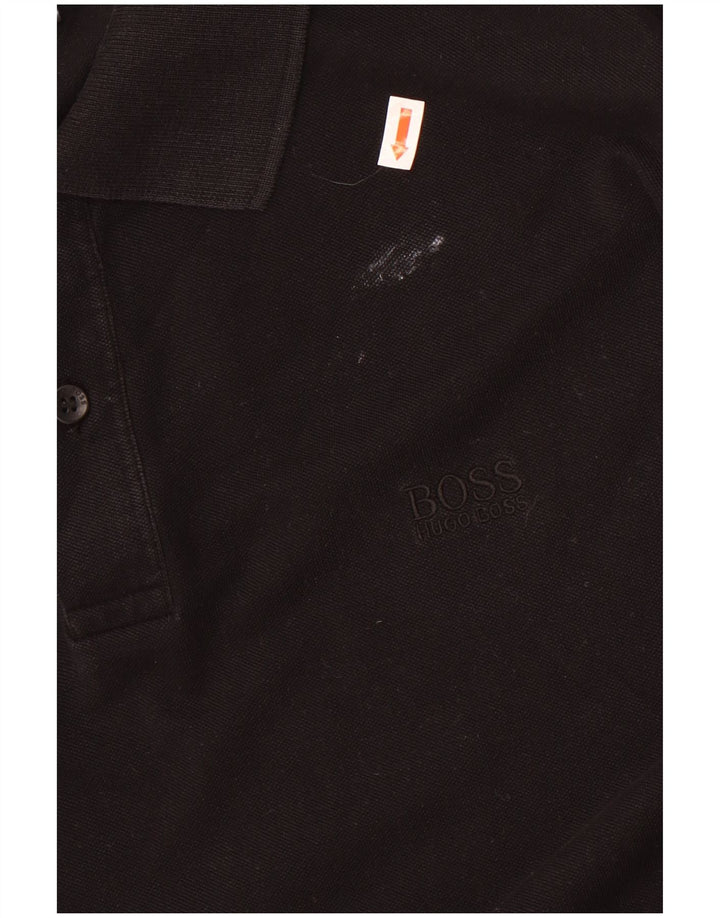 Hugo Boss Hombre Polo Regular Fit XL Algodón Negro