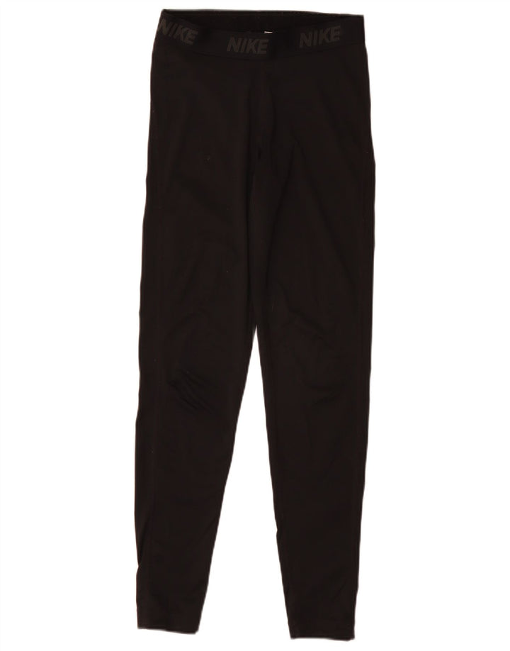 Nike Leggings Dri Fit Graphic para mujer UK 10 Pequeño Poliéster negro