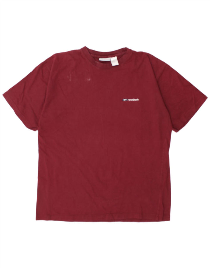 Camiseta Reebok Hombre Top Large Borgoña Algodón