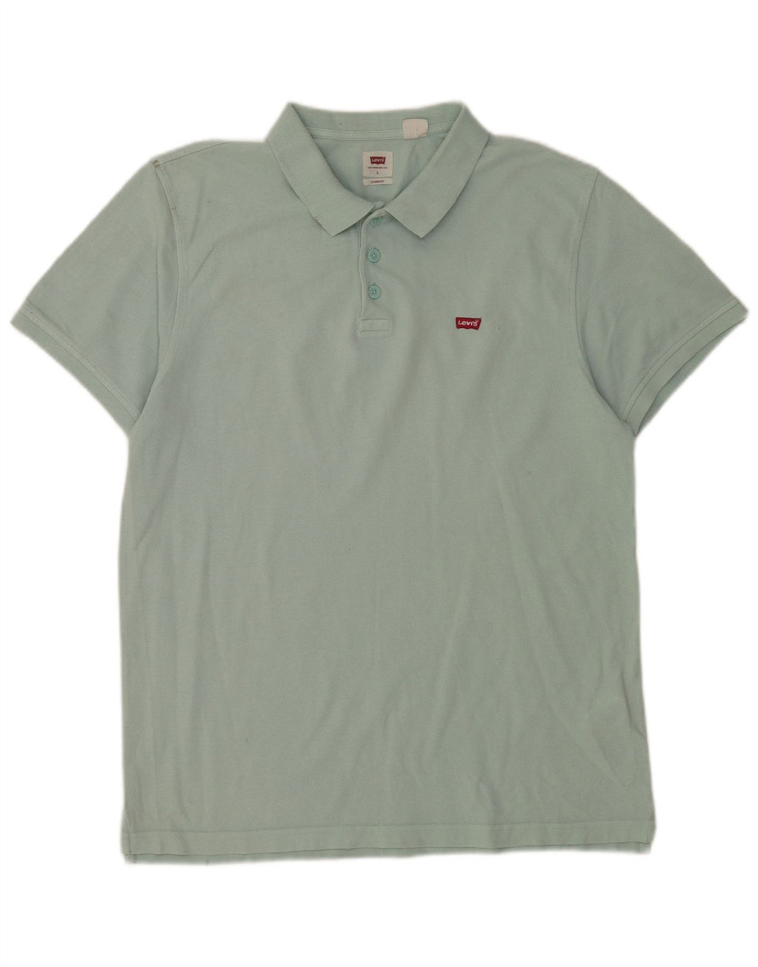 Levi's Polo de corte estándar para hombre de algodón verde grande