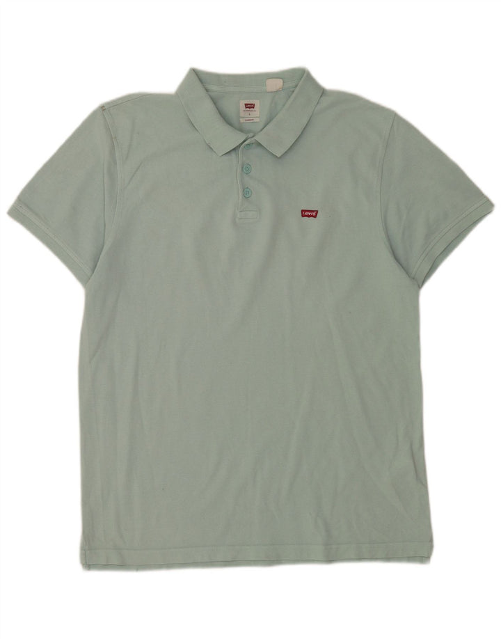 Levi's Polo de corte estándar para hombre de algodón verde grande