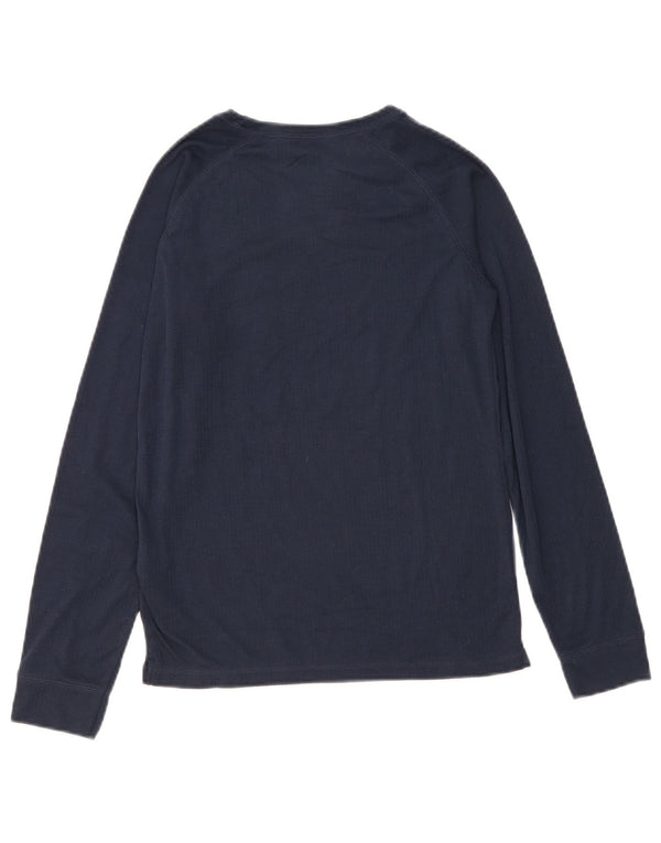 Mountain Warehouse Camiseta de niño manga larga 12-13 años Azul marino Poliéster