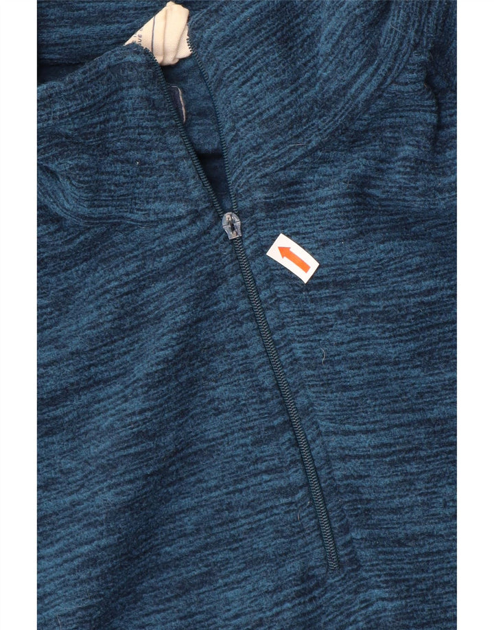 Jersey de forro polar con cuello y cremallera para hombre de Mountain Warehouse Poliéster moteado azul grande