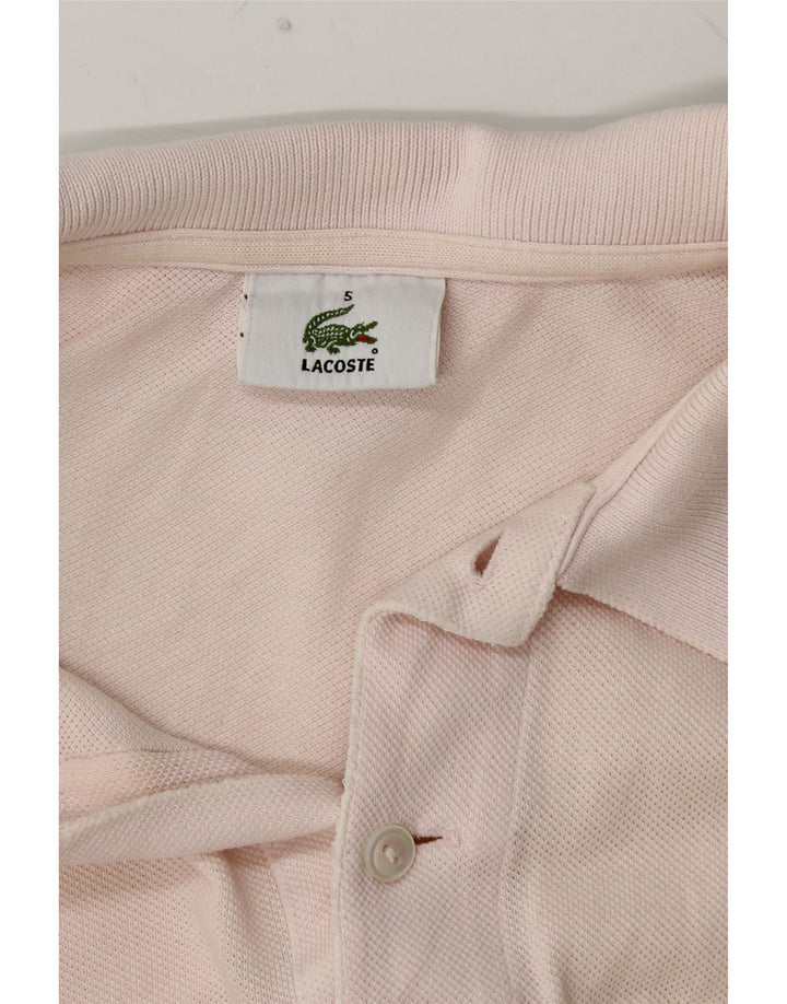LACOSTE Polo para hombre talla 5 grande rosa