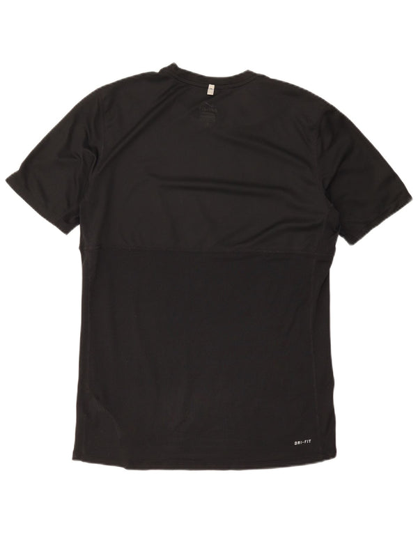 Camiseta Nike Dri Fit para hombre Top deportivo de poliéster negro mediano