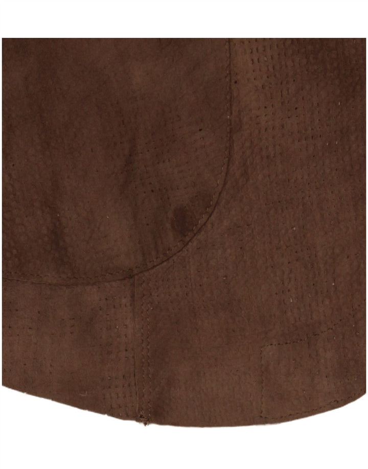 Lavorazione Artigiana Chaqueta Blazer de 3 Botones para Mujer IT 42 Marrón Medio