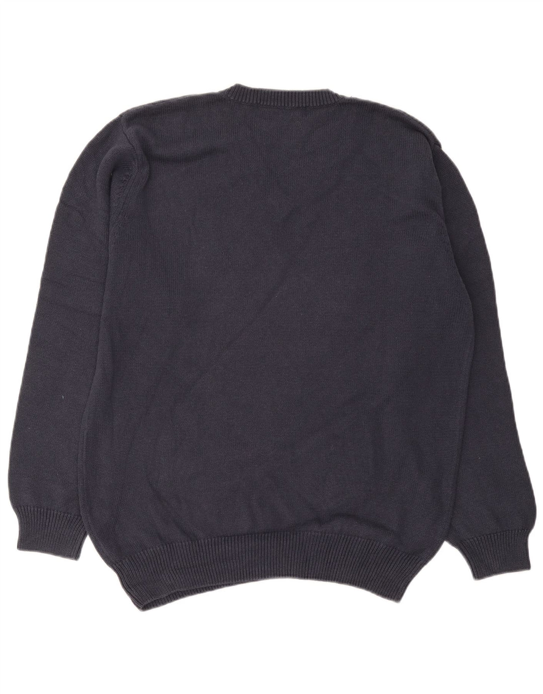 Sergio Tacchini - Jersey con cuello en V para hombre, talla grande, algodón azul marino