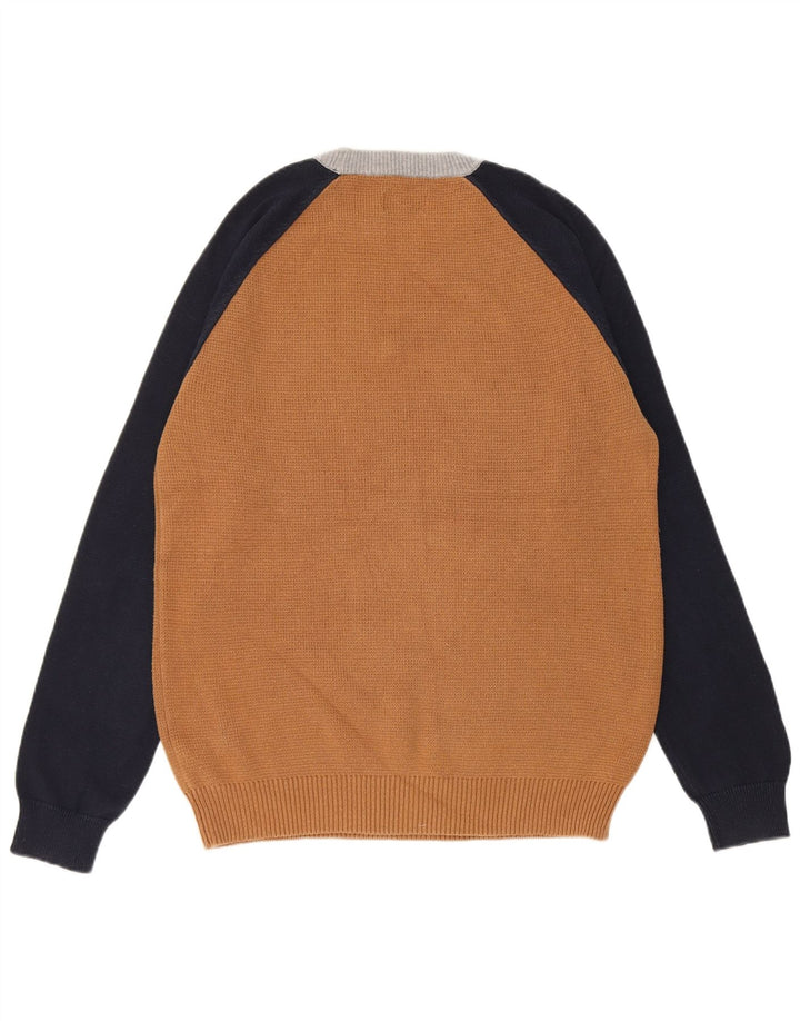 Jack Wills Jersey De Cuello Redondo Para Hombre Marrón Medio Colorblock